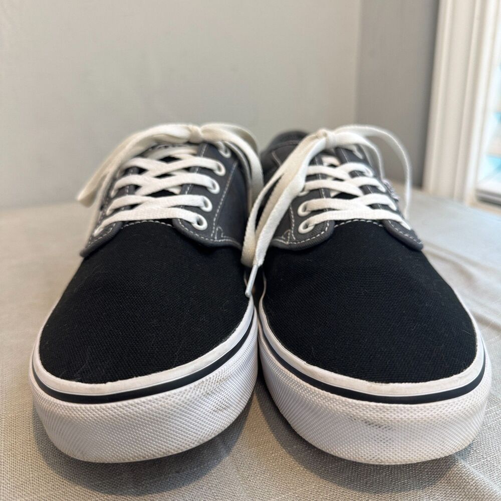 Vans Off The Wall Sneakers Men's 11.5 Black Gray Lace Up Skate Shoes 500714 - Picture 4 of 10